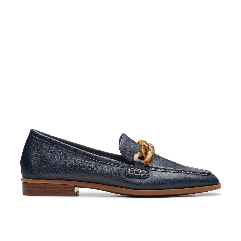 Clarks Sarafyna Iris in Blue Leather