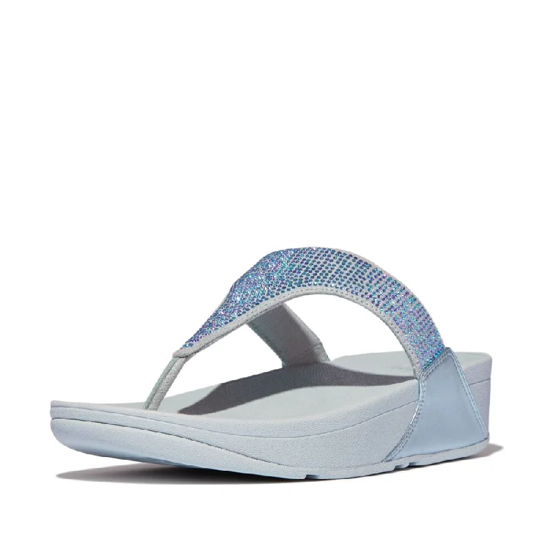 FitFlop Lulu Crystal Embellished Sandals - Quiet Blue