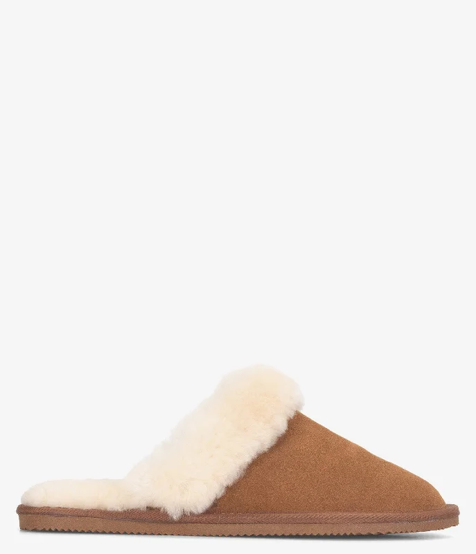 Burleigh Plush Scuff Slide Sheepskin Slipper - Women