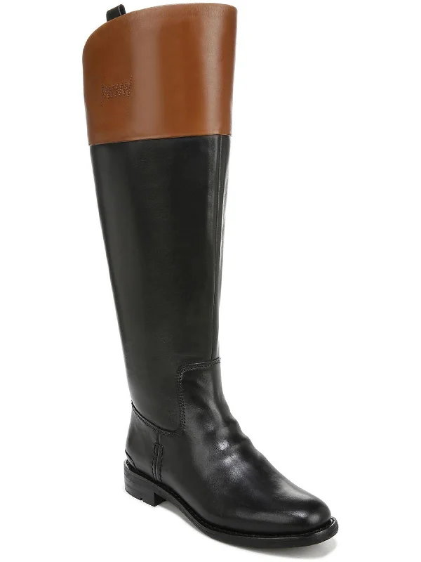 Meyer 2 Womens Leather Wide Calf Knee-High Boots