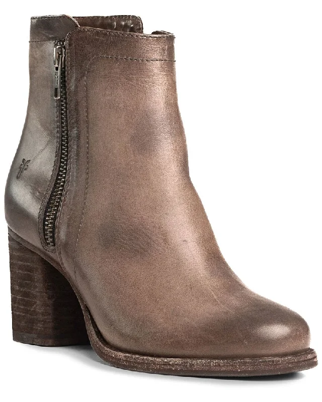 Frye Addie Double Zip Leather Bootie