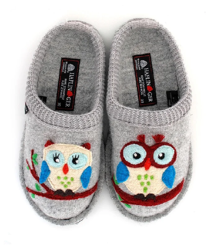 Haflinger Olivia Slipper Silver Grey