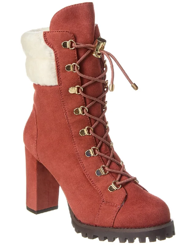 Stuart Weitzman Rockie Chill Suede & Shearling Bootie